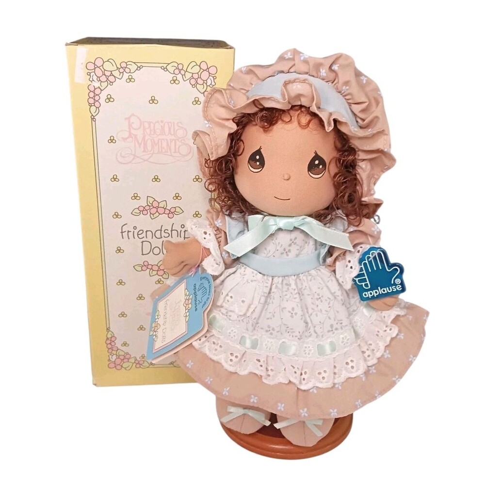 Vtg Precious Moments Friendship Dolls Heidi Applause African American Light Skin